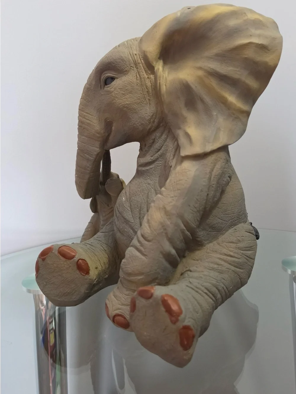 Vintage paw prints tuskers elephants mother & child rise and fall rare